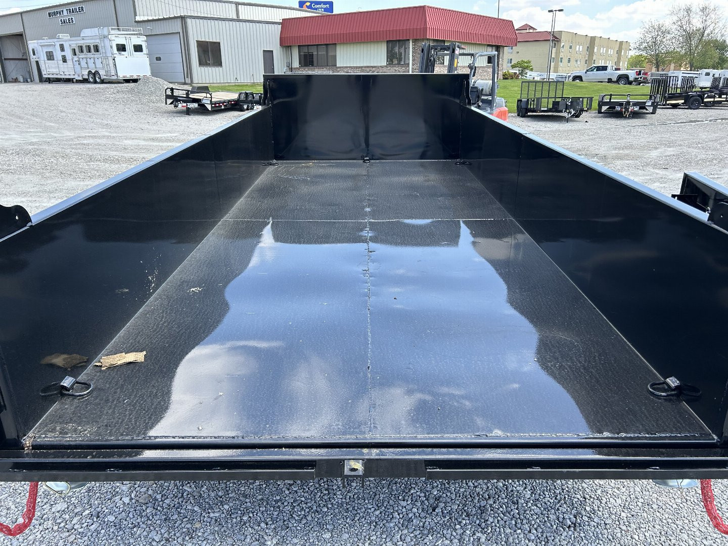 New 2026 Quality Steel and Aluminum 7x16 Low Profile Dump Trailer