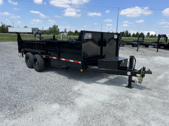 New 2026 Quality Steel and Aluminum 7x16 Low Profile Dump Trailer
