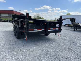 New 2026 Quality Steel and Aluminum 7x16 Low Profile Dump Trailer