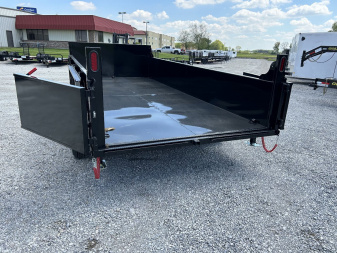 New 2026 Quality Steel and Aluminum 7x16 Low Profile Dump Trailer