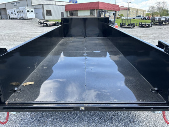 New 2026 Quality Steel and Aluminum 7x16 Low Profile Dump Trailer