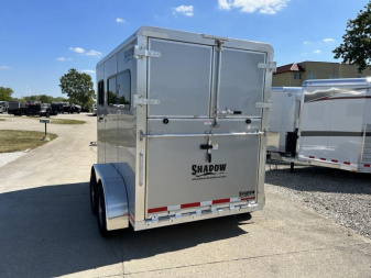 New 2025 Shadow Trailers 2 Horse Straight Load Horse Trailer