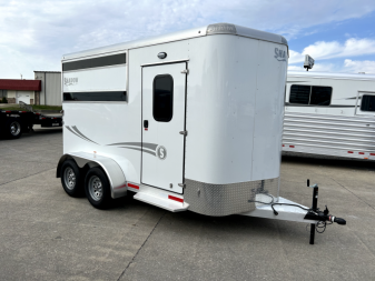 New 2025 Shadow Trailers 2 Horse Slant Load Bumper Pull Horse Trailer