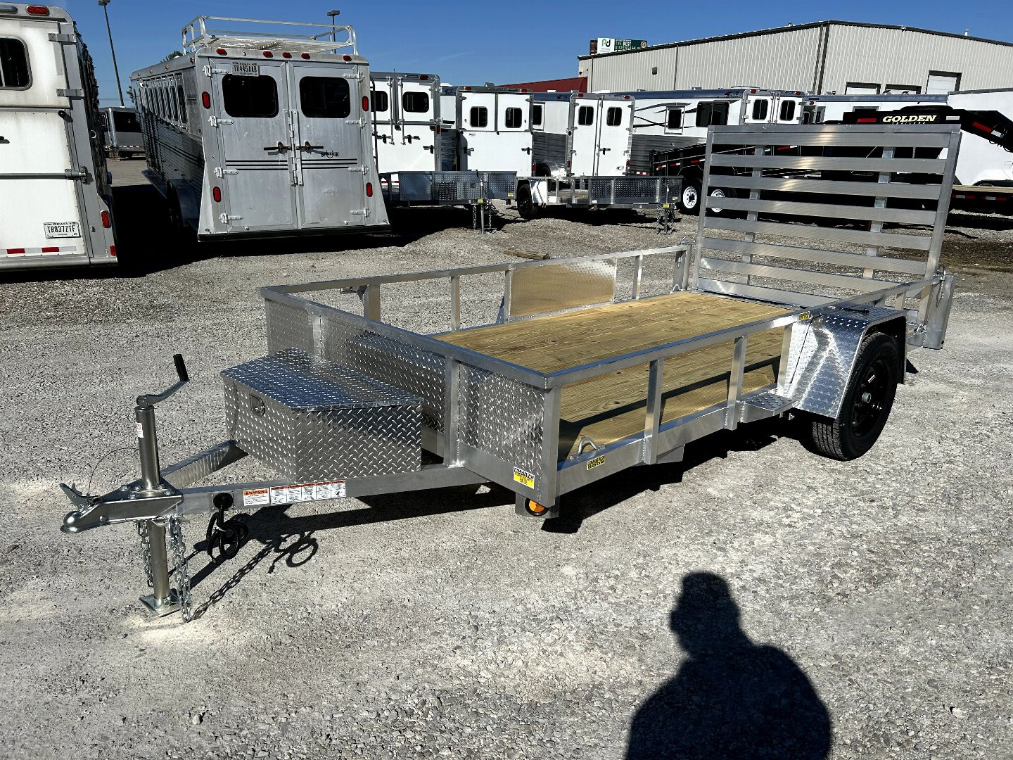 New 2025 QUALITY STEEL AND ALUMINUM 74"x12' Aluminum Utility Trailer
