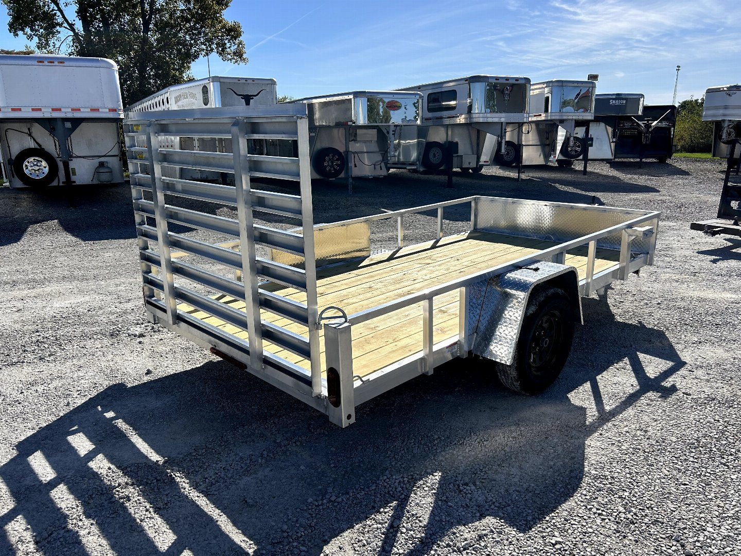New 2025 QUALITY STEEL AND ALUMINUM 74"x12' Aluminum Utility Trailer