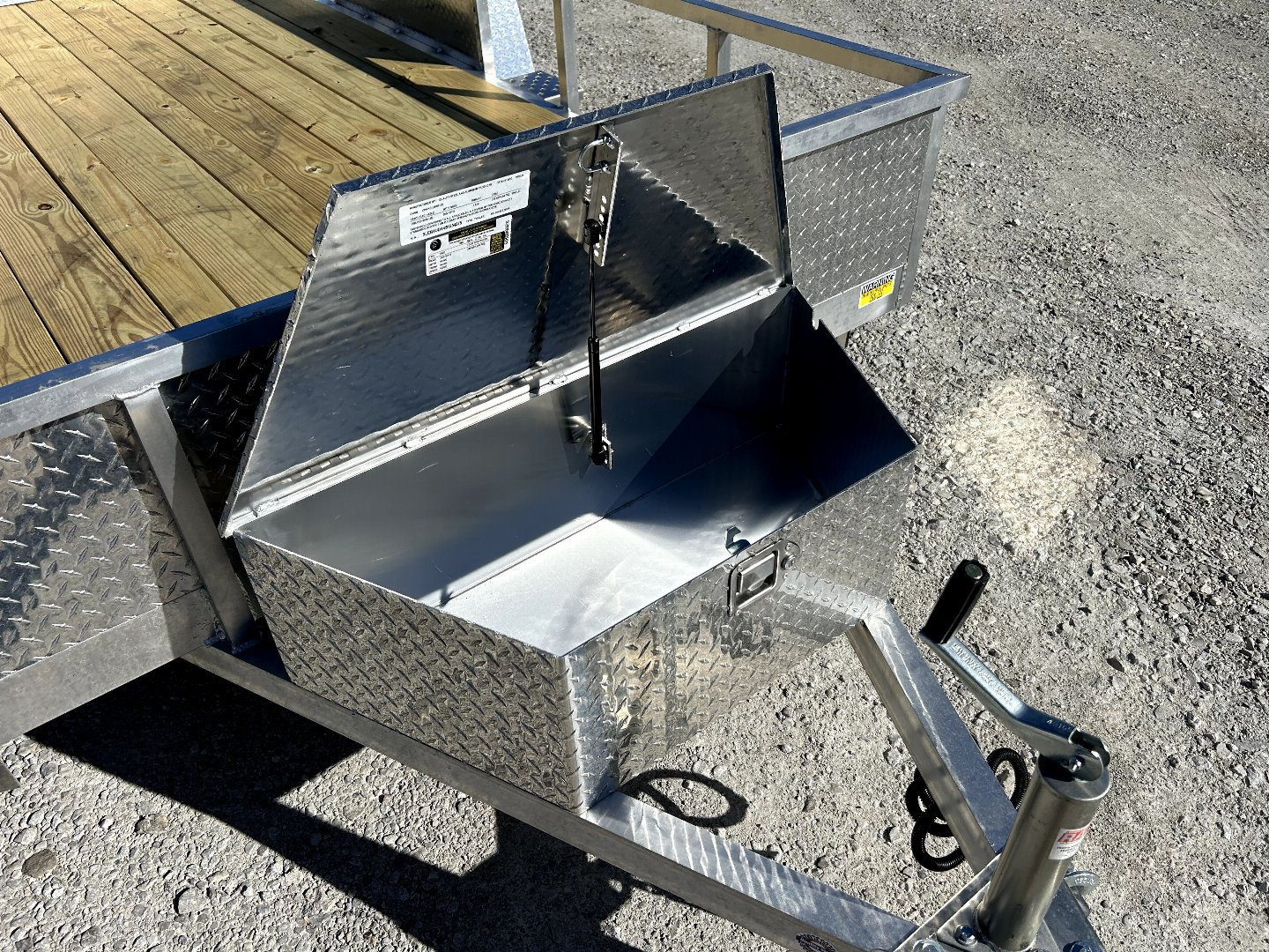 New 2025 QUALITY STEEL AND ALUMINUM 74"x12' Aluminum Utility Trailer