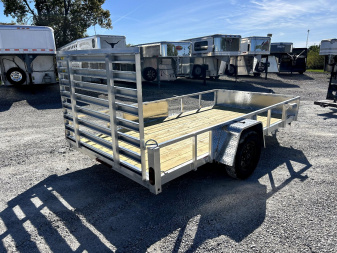 New 2025 QUALITY STEEL AND ALUMINUM 74"x12' Aluminum Utility Trailer