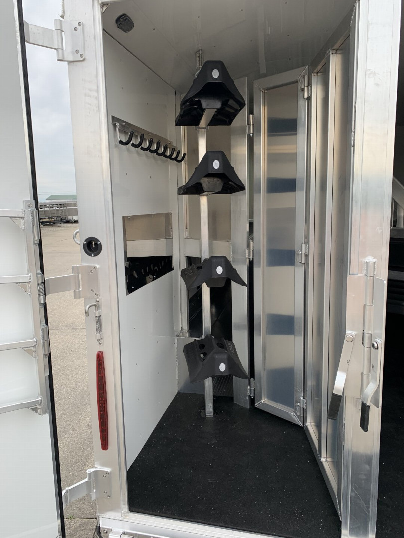 New 2024 Adam 4 Horse Slant Load Horse Trailer