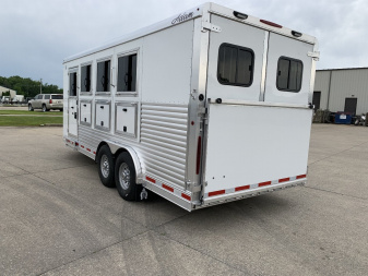 New 2024 Adam 4 Horse Slant Load Horse Trailer