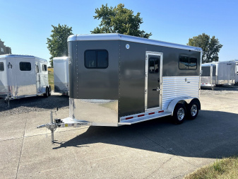 New 2024 Adam 2 horse straight load Horse Trailer