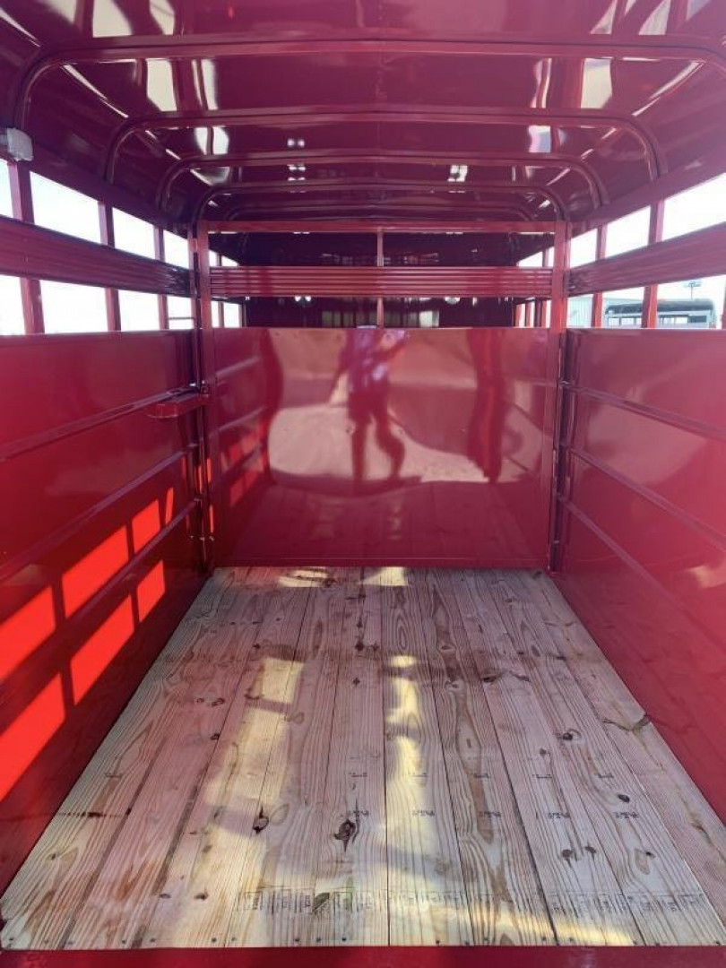 New 2025 CORNPRO SB16 6s Bumper Pull Stock Trailer