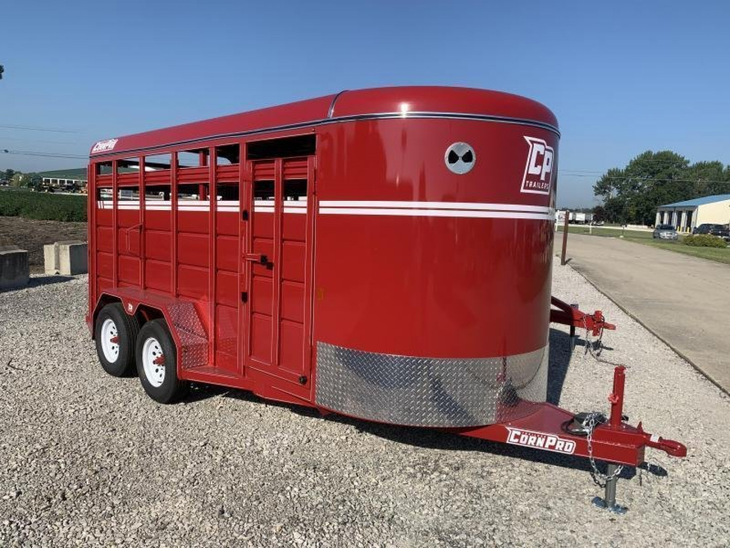 New 2025 CORNPRO SB16 6s Bumper Pull Stock Trailer