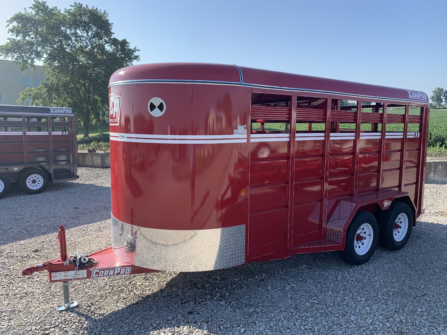 New 2025 CORNPRO SB16 6s Bumper Pull Stock Trailer