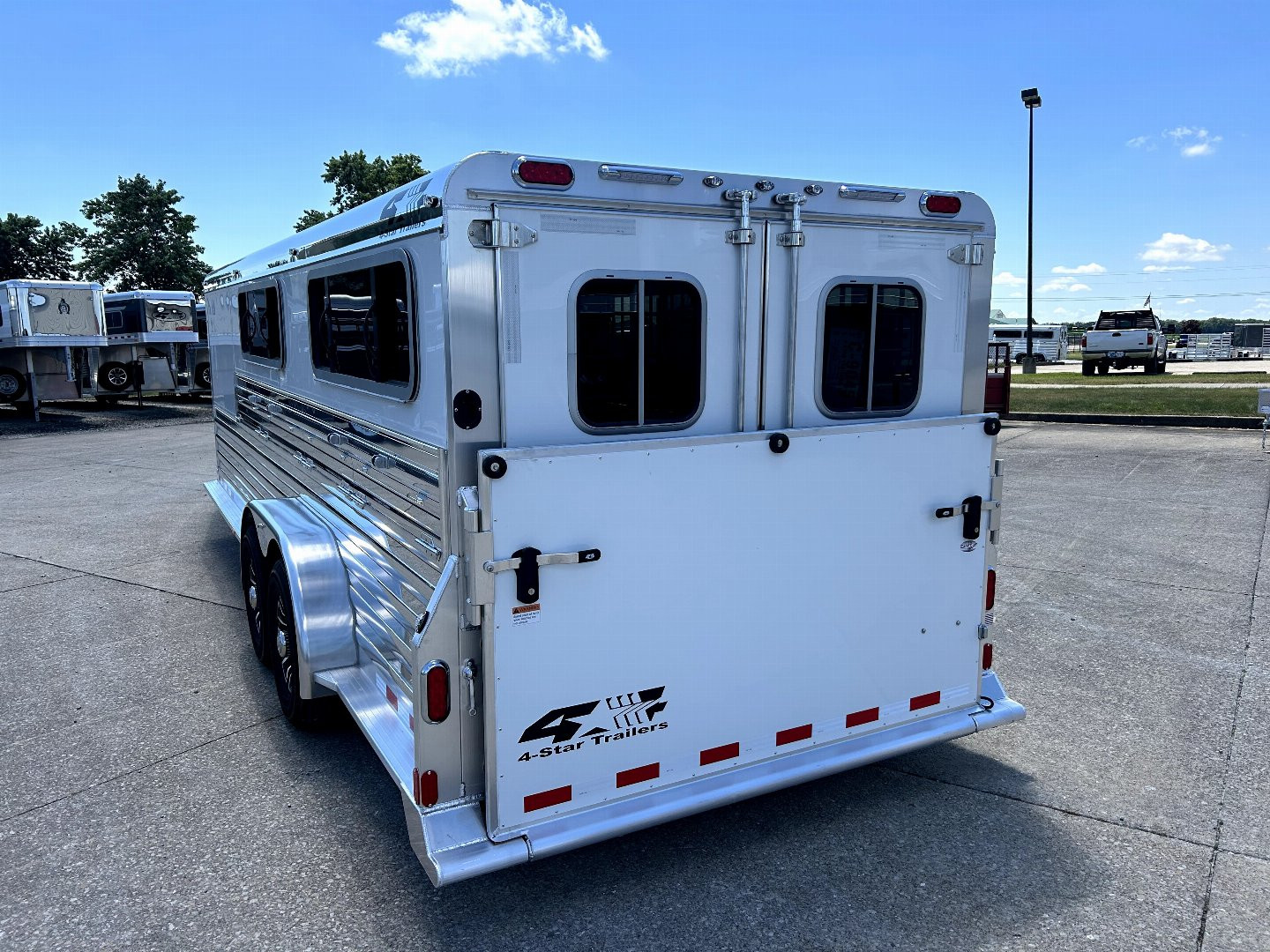 New 2025 4-STAR TRAILERS Show Stock 8 Pen Stock Trailer