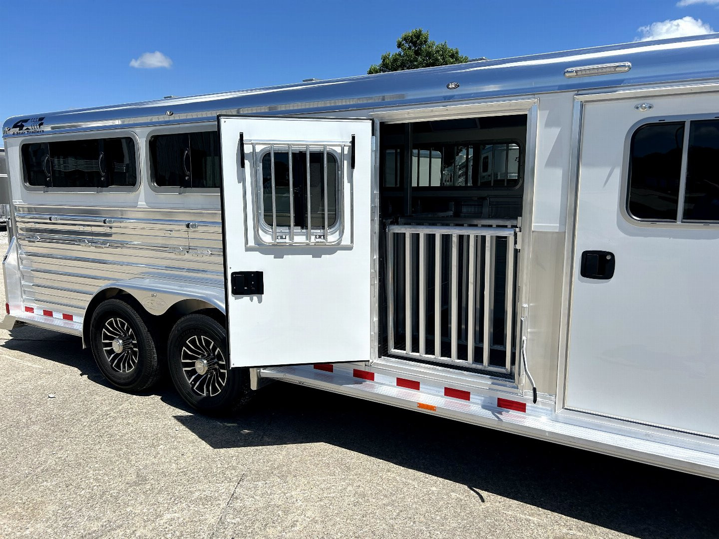 New 2025 4-STAR TRAILERS Show Stock 8 Pen Stock Trailer