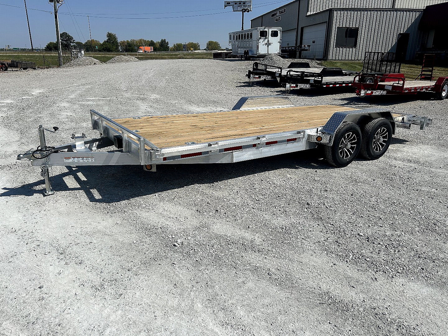 New 2025 QUALITY STEEL AND ALUMINUM 83"x20' Aluminum Car Hauler Equipment Trailer