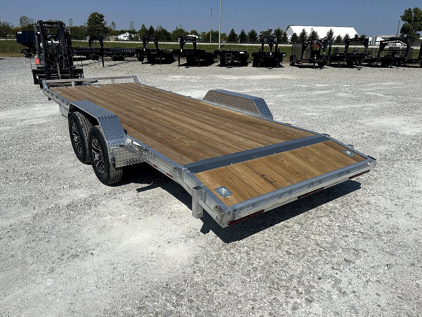 New 2025 QUALITY STEEL AND ALUMINUM 83"x20' Aluminum Car Hauler Equipment Trailer