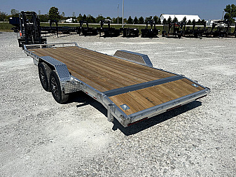 New 2025 QUALITY STEEL AND ALUMINUM 83"x20' Aluminum Car Hauler Equipment Trailer