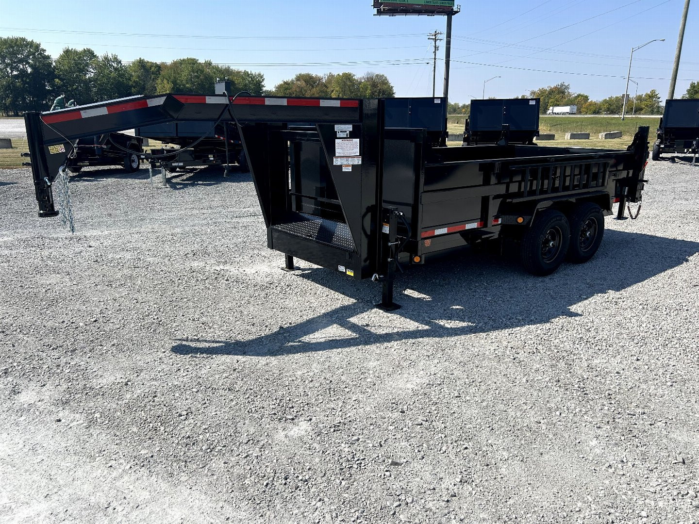 New 2026 QUALITY STEEL AND ALUMINUM 7'x14' Low Profile Gooseneck Dump Trailer