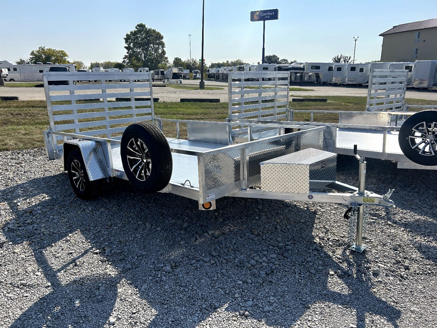 New 2025 Quality Steel and Aluminum 82"x12' Aluminum Utility Trailer