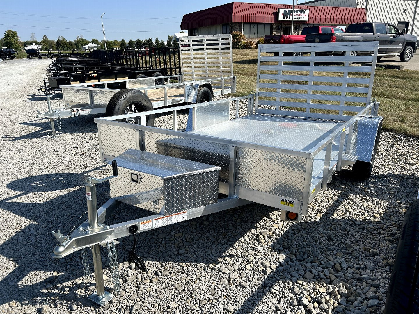 New 2025 Quality Steel and Aluminum 82"x12' Aluminum Utility Trailer