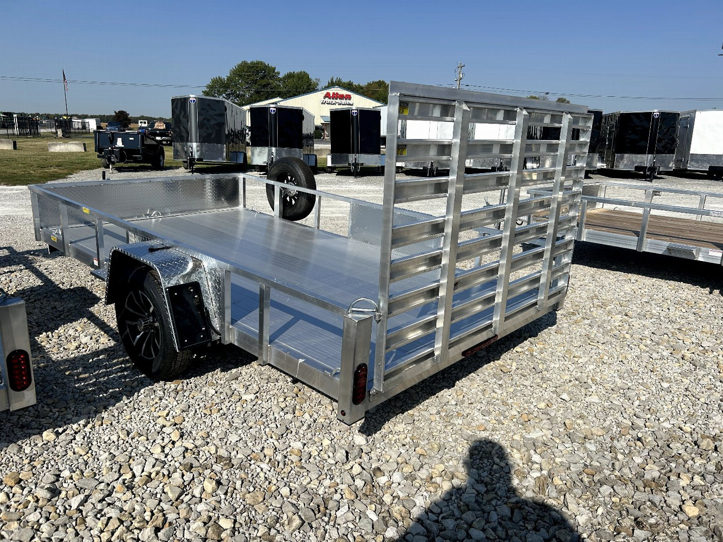 New 2025 Quality Steel and Aluminum 82"x12' Aluminum Utility Trailer