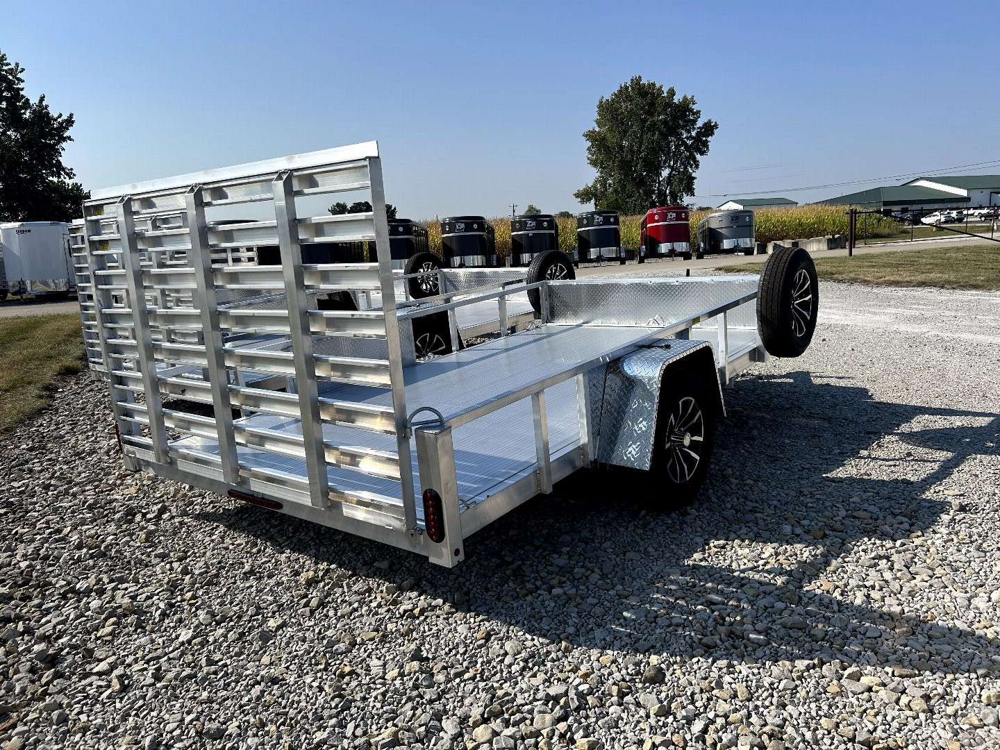 New 2025 Quality Steel and Aluminum 82"x12' Aluminum Utility Trailer