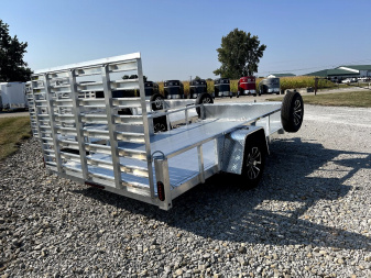 New 2025 Quality Steel and Aluminum 82"x12' Aluminum Utility Trailer