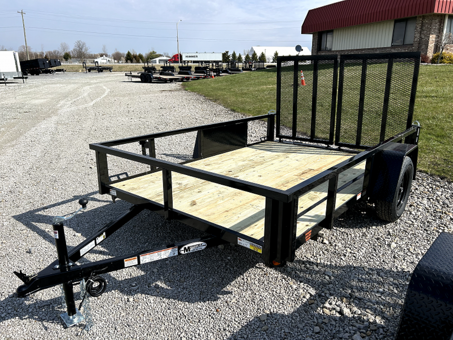 New 2025 QUALITY STEEL AND ALUMINUM 82"x10' Steel Utility Trailer