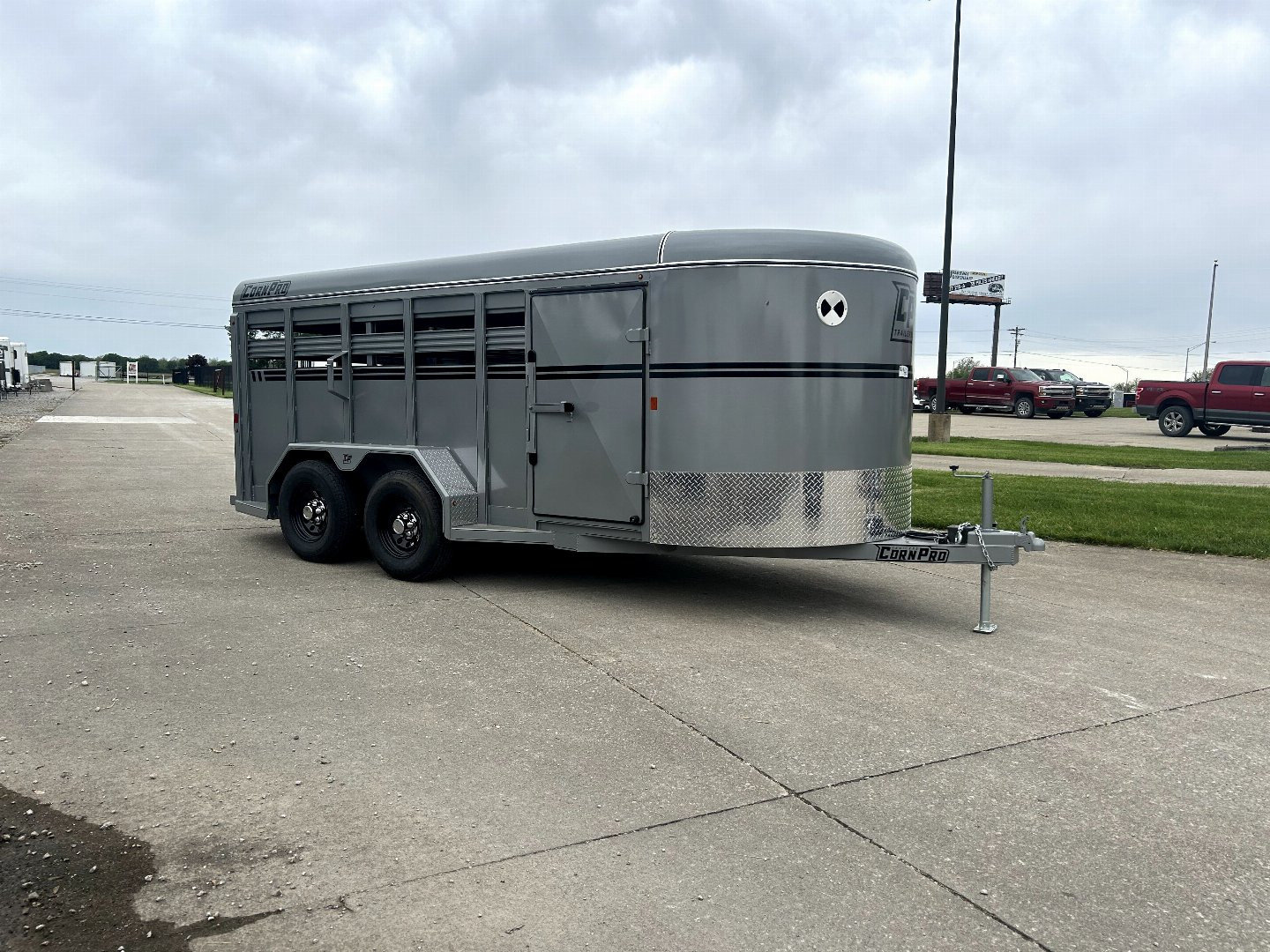 New 2024 CornPro Trailers SB16-7S Low Profile  Stock Trailer