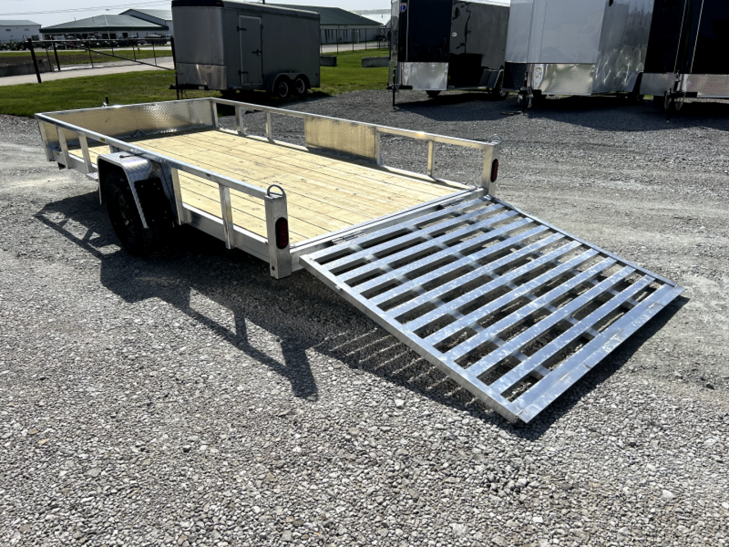 New 2024 QUALITY STEEL AND ALUMINUM 80"x14' Aluminum Deluxe HD Utility Trailer