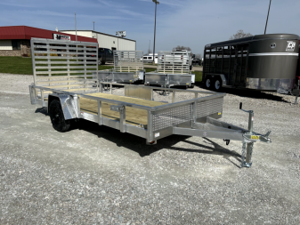 New 2024 QUALITY STEEL AND ALUMINUM 80"x14' Aluminum Deluxe HD Utility Trailer