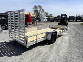 New 2024 QUALITY STEEL AND ALUMINUM 80"x14' Aluminum Deluxe HD Utility Trailer