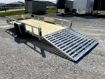 New 2024 QUALITY STEEL AND ALUMINUM 80"x14' Aluminum Deluxe HD Utility Trailer