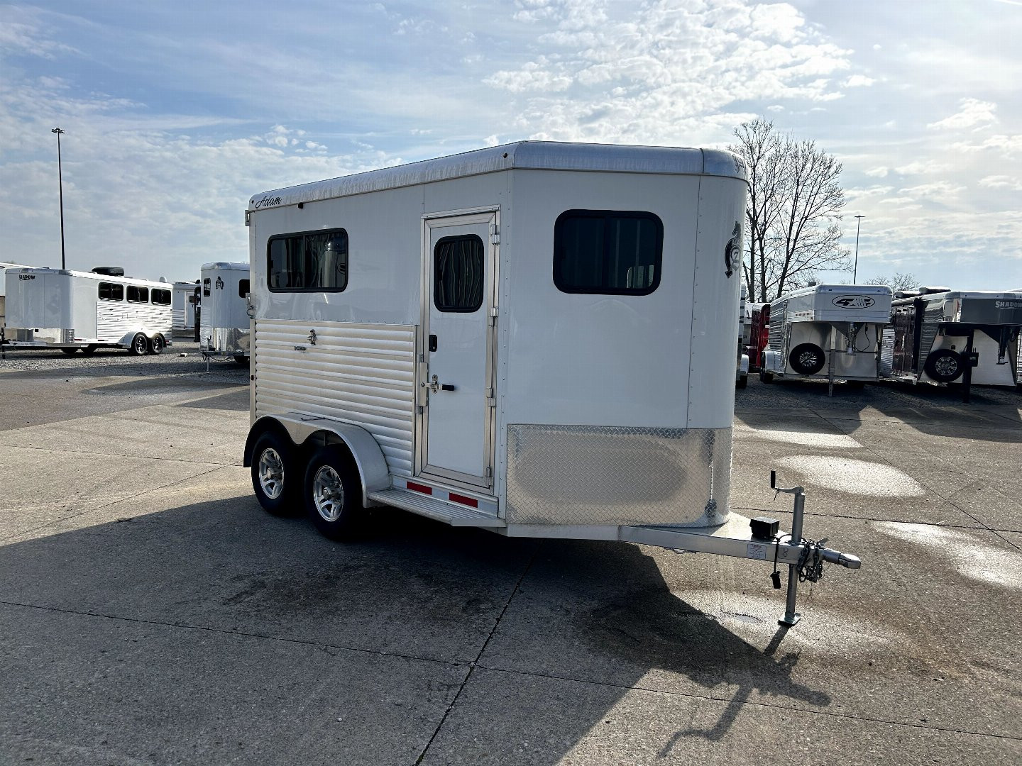 New 2024 Adam 2 horse straight load bumper pull Horse Trailer