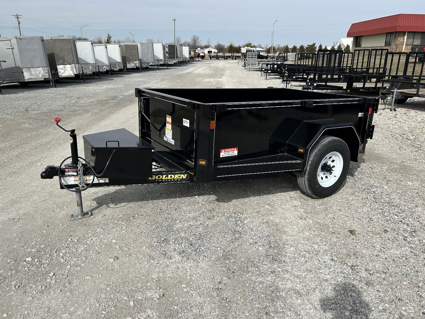 New 2023 Golden 5x8 Dump Trailer