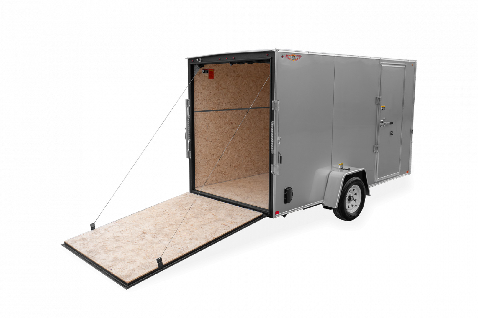 New 2024 H and H Trailer 6x10 HH Series Flat Top V-Nose Enclosed Cargo Trailer  3K Idler