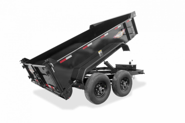 New 2024 H and H Trailer 76x12 Utility Dump Trailer  10K Single Ram