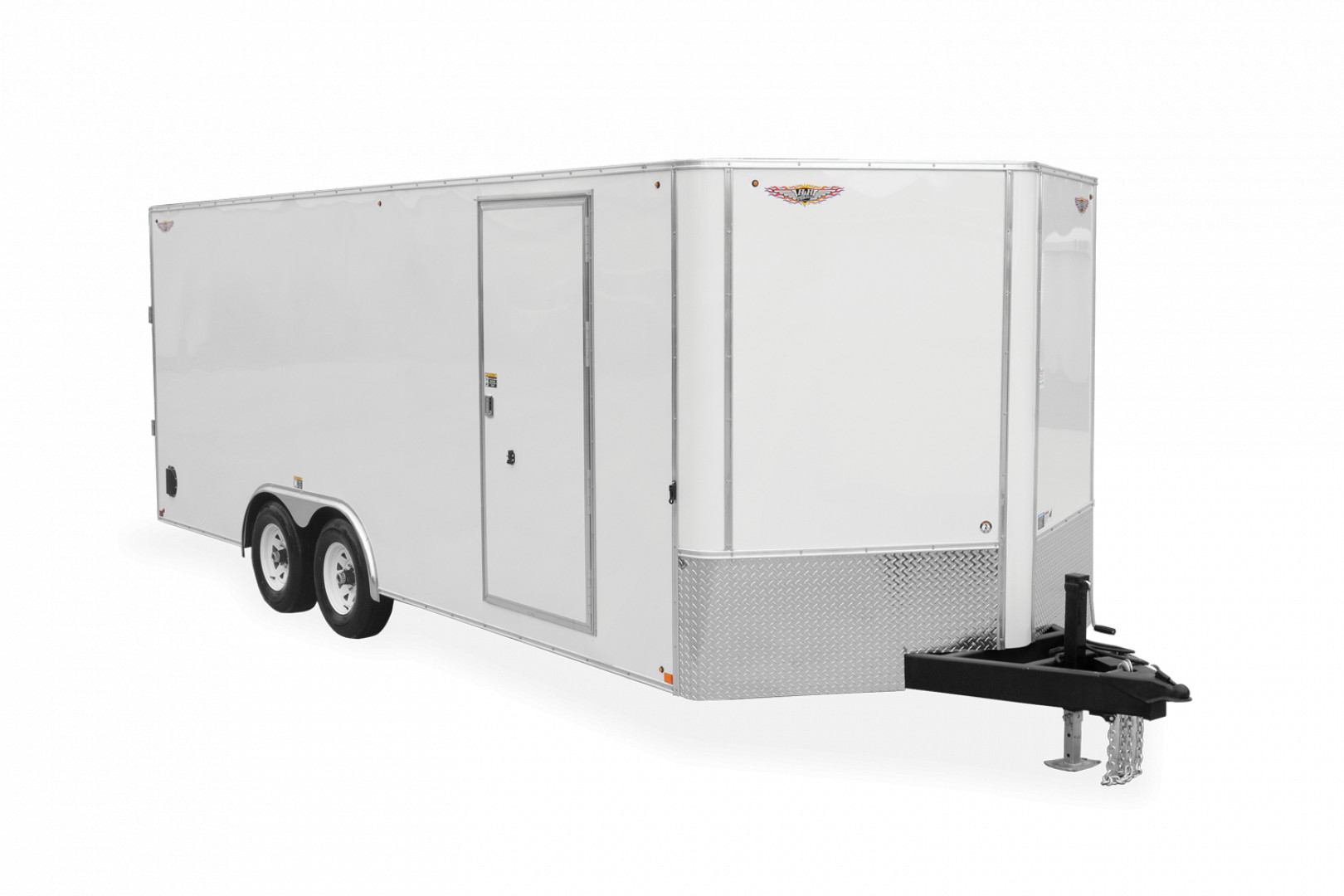 New 2024 H and H Trailer 8.5x20 HH Series Flat Top V-Nose Enclosed Car Hauler Trailer  14K
