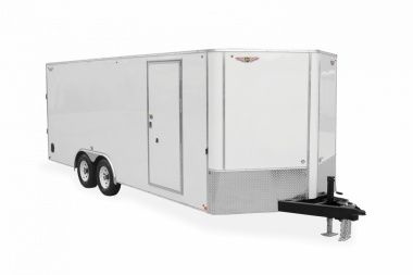 New 2024 H and H Trailer 8.5x20 HH Series Flat Top V-Nose Enclosed Car Hauler Trailer  14K