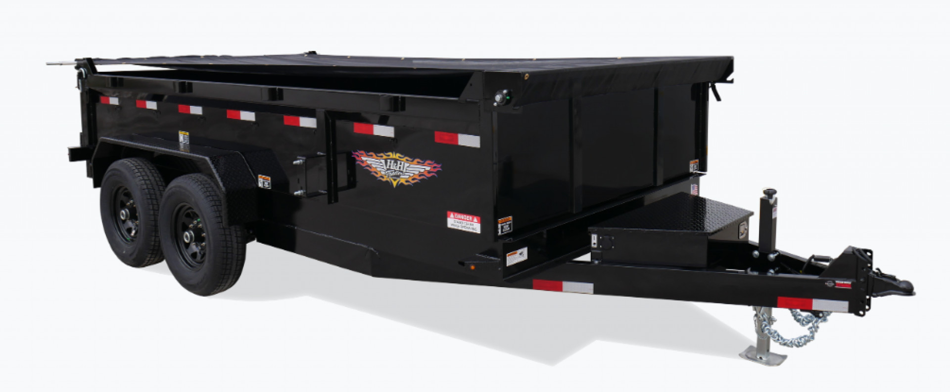New 2024 H and H Trailer 83x14 Industrial Dump Trailer  14K Scissor