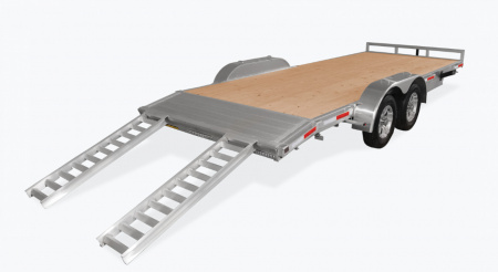 New 2023 H and H Trailer 82x18+2 Aluminum Car Hauler Trailer  10K