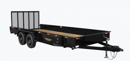New 2023 H and H Trailer 82x14 Solid Side Utility Trailer  7K Tandem