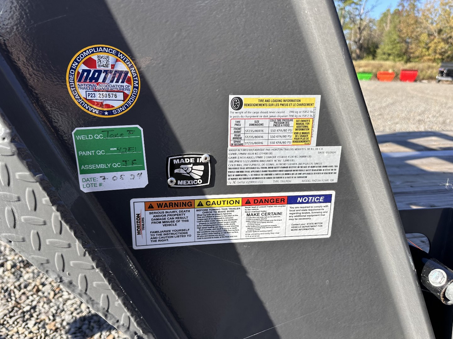 New 2024 Horizon Trailers FHZGN Flatbed Trailer