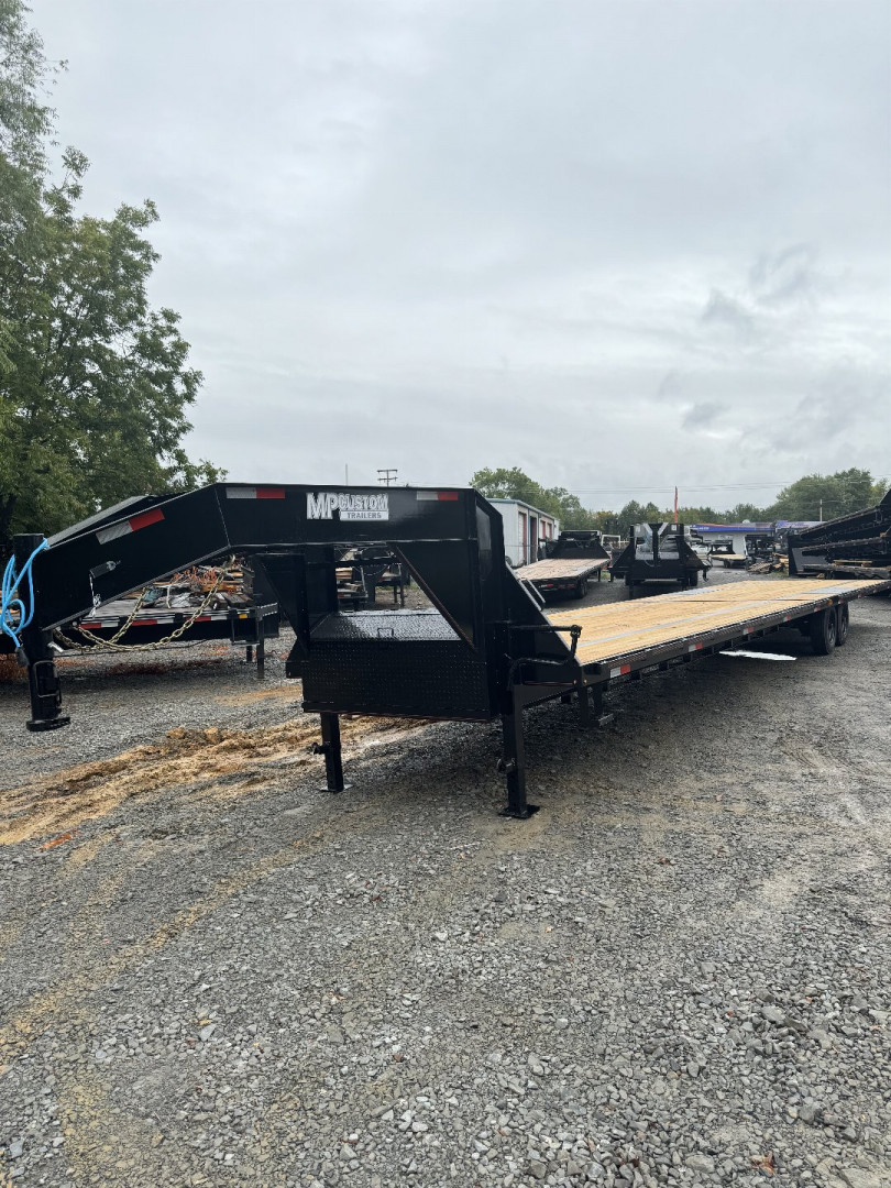New 2024 40' MPCUSTOMS Gooseneck Flatbed 8K's FULL FLAT