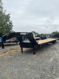 New 2024 40' MPCUSTOMS Gooseneck Flatbed 8K's FULL FLAT