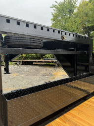 New 2024 40' MPCUSTOMS Gooseneck Flatbed 8K's FULL FLAT