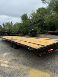 New 2024 40' MPCUSTOMS Gooseneck Flatbed 8K's FULL FLAT
