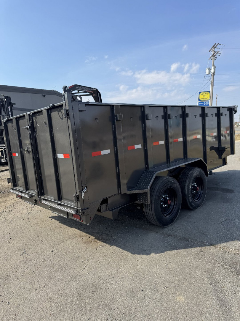 New 2024 16' MPCUSTOMS 4' Sides BP Dump CHARCOAL