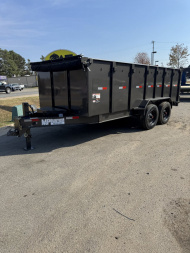 New 2024 16' MPCUSTOMS 4' Sides BP Dump CHARCOAL